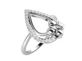 a close up of a silver ring with diamonds on a white background