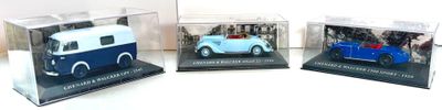 Lot de 3 voitures miniatures Chenard & Walcker comprenant - une voitur