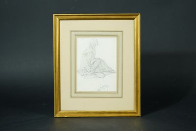 Charles V.E. LEFEBVRE (1805-1882) Femme assise