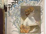 un livre sur lequel figure l'image d'une femme tenant un livre