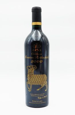 PAUILLAC Château Mouton Rothschild 2000, illustration bélier…