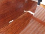 a table that has a glass top on it