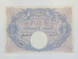 an old french bank note with a picture of a woman on it