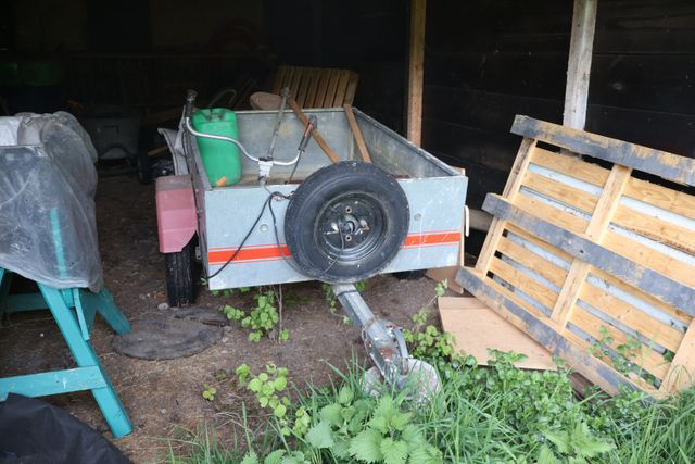 Petite remorque bagagère galva un essieu