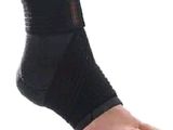 an image of a person wearing a black ankle brace and a black ankle brace