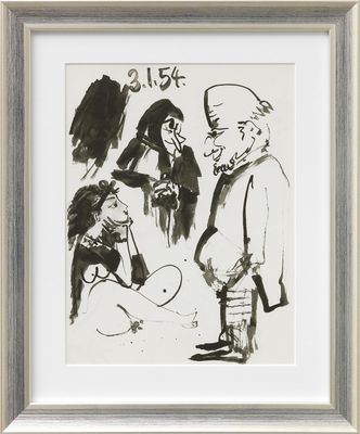 Pablo Picasso « Sans titre » (1953), encadré