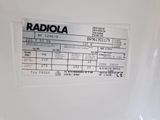 a label on the side of a refrigerator that says radiola