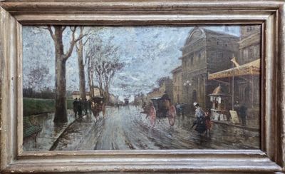 École du XXe siècle Scène de rue