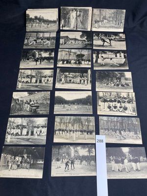 an old black and white photo of a bunch of old photos