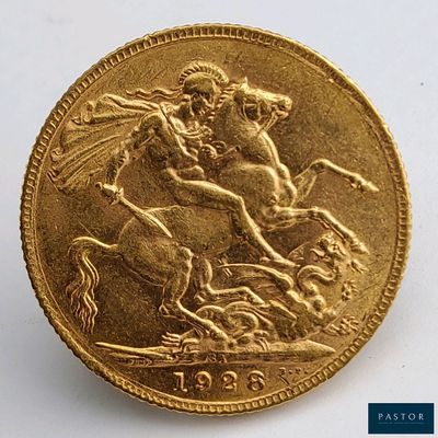 une pièce d'or sur laquelle est représenté un homme à cheval