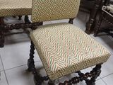 two wooden chairs with upholstered upholstered upholstered upholstered upholstered upholstered upholstered upholstered