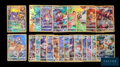 gros plan d'un paquet de cartes pokemon sur une table