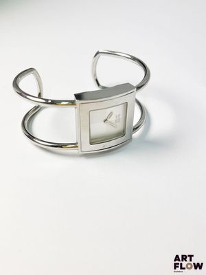 BOSS Montre bracelet de dame en métal argenté