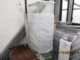 a bathroom with a toilet and a shower in it
