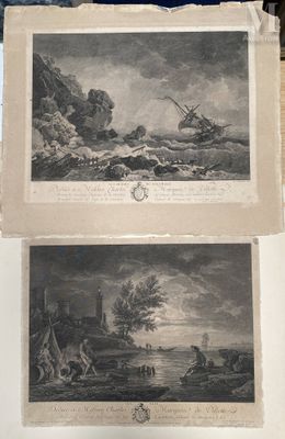 two pictures of a ship in the water and a boat in the water