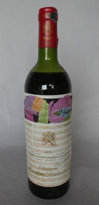 1 bouteille château MOUTON-ROTHSCHILD 1° cru Pauillac 1975 (…