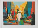 an image of a painting of a group of people in a market