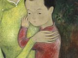 an image of a painting of a woman holding a child