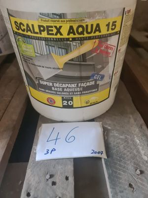 Lot de 3 seaux de décapant façade SCALPEX AQUA 15 – 20 L