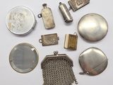 a lot of silver items that are on the table