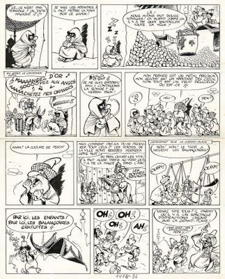 a black and white comic strip with a cartoon of a man and a woman