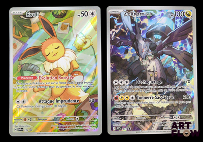 deux cartes Pokémon, dont l'une représente un Pikachu et l'autre un Pikachu