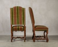 Suite de six chaises en bois naturel à haut dossier cintré e… (photo 6)