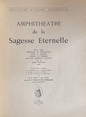 an old book with a black and white image of the title