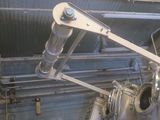a machine that is sitting inside of a building