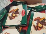 many boxes of food that are sitting in a box