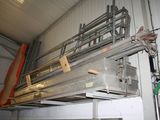 a picture of a metal rack in a garage