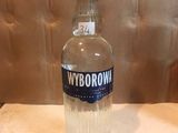 a bottle of wyborrowk on a table