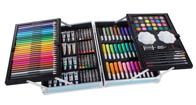 Mallette de dessin et peinture contenant 145 pièces (peintur… - Photo 1