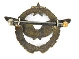 an image of a close up of a brooch on a white background