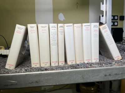 un grand nombre de livres posés sur une table