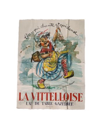 Germaine BOURET (d’après). Trois affiches de La VITTELLOISE avec 