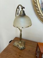 Lampe à poser style 1940 en brionze et verre - 50 cm ENV (photo 4)