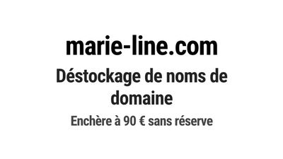Nom de domaine marie-line.com. Catégorie: Services à la pers…