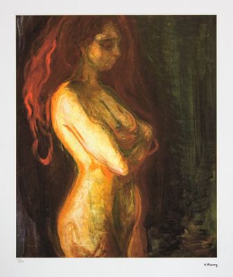 une image représentant un tableau d'une femme aux longs cheveux roux