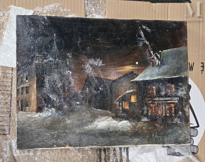 une photo d'une photo d'une maison sur une boîte en carton