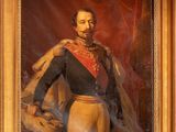 an old painting of a man in a military uniform