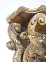 PAIRE DE CONSOLES D'APPLIQUE en bois sculpté et doré à décor… (photo 5)