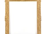 un cadre or antique sur fond blanc