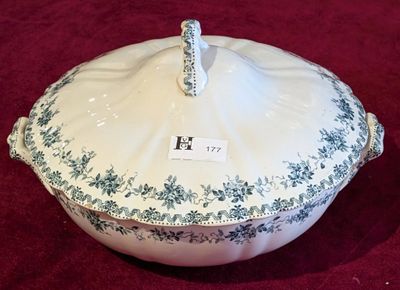 Soupière en faïence d'Argenton - Diam.