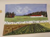 a picture of a book with a picture of a farm