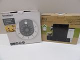 packaging of a microwave and a box of food on a table