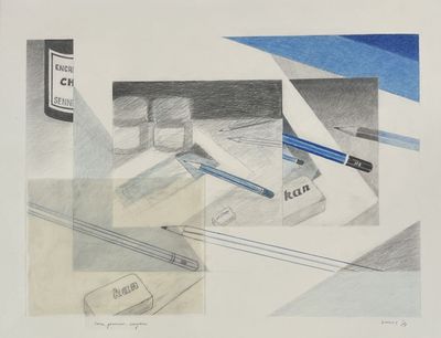 MULS. Guy MULS (1984) Encre, gomme, crayons 1984