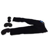 a pair of black eye pads and a pair of black eye pads