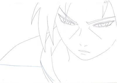 dessin d'anime représentant un homme aux cheveux longs et aux grands yeux