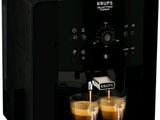 krups coffee machine with two cups of coffee in front of it